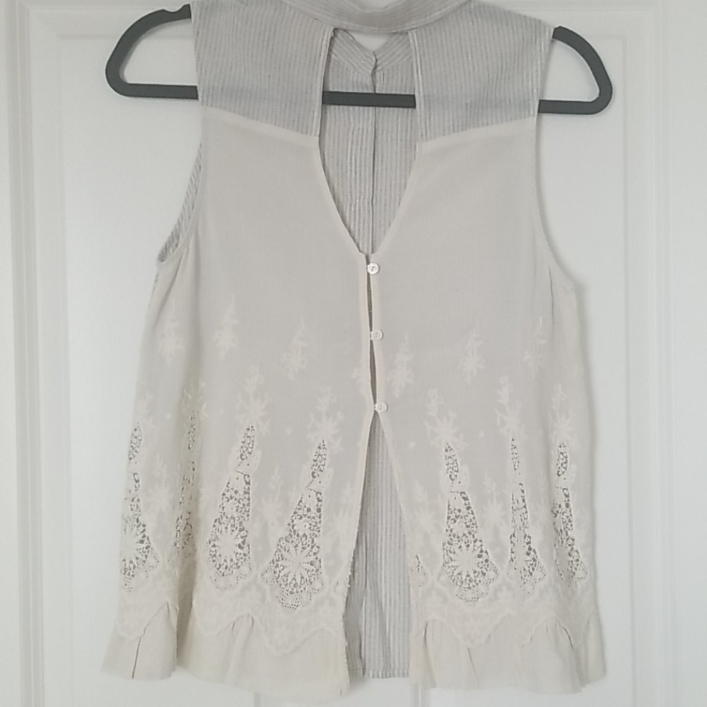 Cute Vintage Button Up Tank